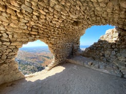 Photo of wonderful view to the sea from the mountains in Kefalos ,Kos island, Greece.