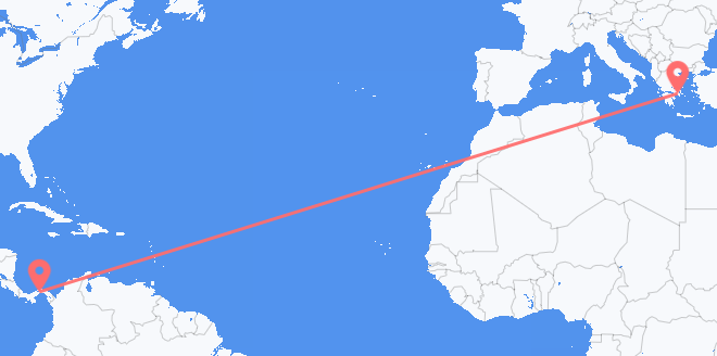 Panamá a Grecia