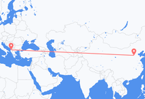 石家荘市からティラナ行きのフライト