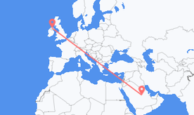 Flights from Saudi Arabia to Northern Ireland