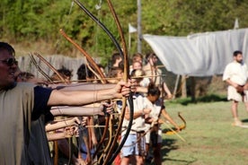 ローマ：剣闘士と軍団の訓練の再構成に参加する