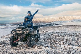 Aventura en quad todoterreno de 2 horas en los picos gemelos desde Reikiavik