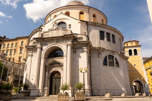 City of Zadar aerial panoramic view.