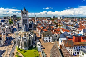 Brussels, Grand Place in beautiful summer sunrise, Belgium