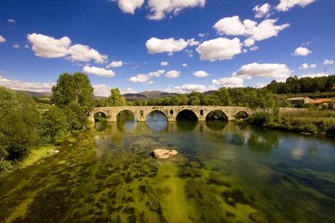 Roman bridge of Ponte do Porto, Braga, in the north of Portugal