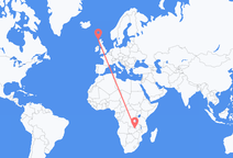 Flyrejser fra Ndola, Zambia til Stornoway, Skotland