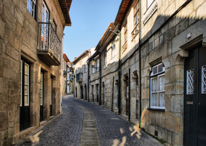 Old street in Vila do Conde, Portugal