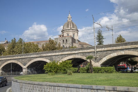 photo of view of Archi della Marina in Catania, Sicily, Italy.
