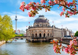 Photo of scenic summer view of the Old Town architecture with Elbe river embankment in Dresden, Saxony, Germany.