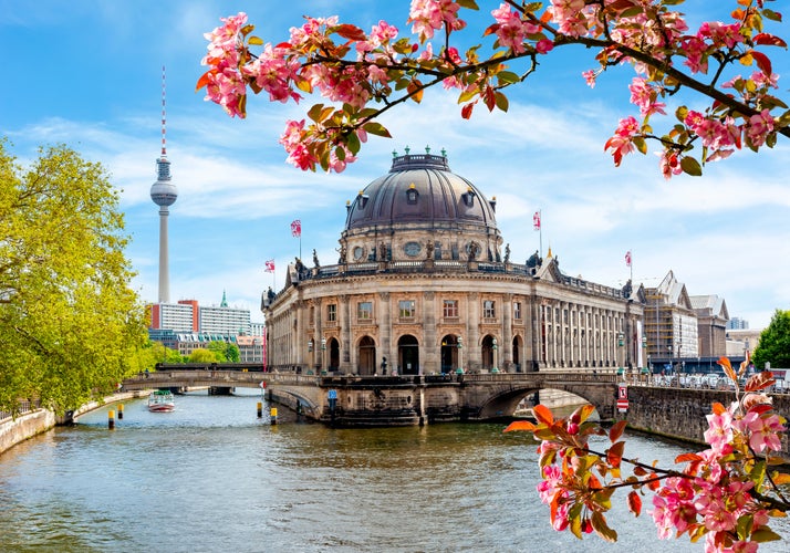 Photo of museum island in spring, Berlin, Germany.