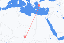 Vluchten van N Djamena naar Kos