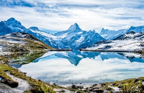 Photo of The Alp Laui near Wildhaus-Alt St. Johann with view of the Saentis and the Wildhuser Schafberg, Toggenburg, Canton of St. Gallen, Switzerland.