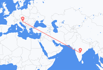frá Hyderabad til Zagreb
