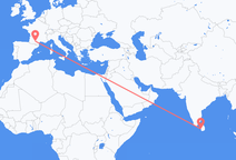 Flights from Colombo to Toulouse