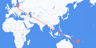 Flights from New Caledonia to Poland