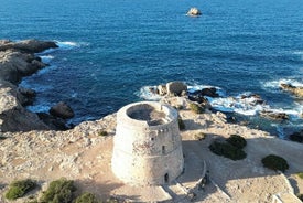 Tour en vélo électrique Torre dei Pirati di Cala Bassa + Paella et Sangria