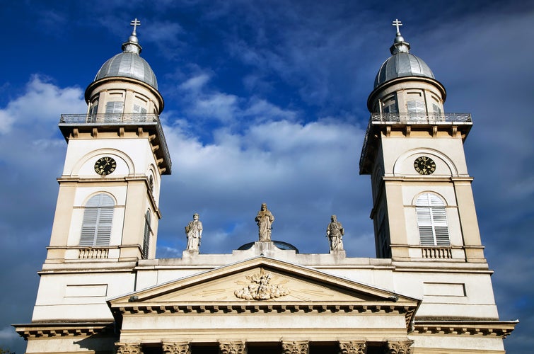 photo of view of Satu Mare Cathedral, Romania, Europe.