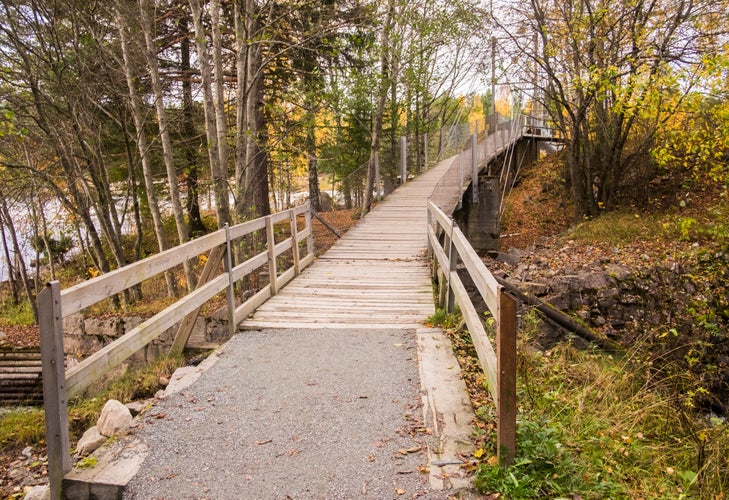 photo of view of Beautiful Autumn in Elverum city in norway.