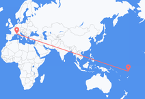 Funafuti to Nice