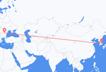 大邱からブカレスト行きのフライト