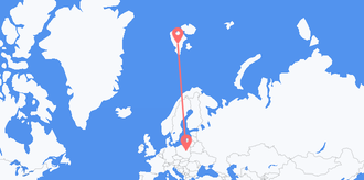 Flights from Svalbard & Jan Mayen to Poland