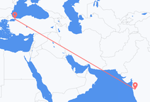 푸네에서 출발해 이스탄불로 향하는 항공편