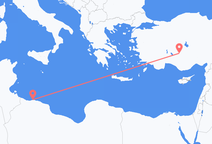 Flyrejser fra Tripoli til Konya