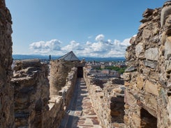 Photo of aerial view of Valladolid skyline, Spain.