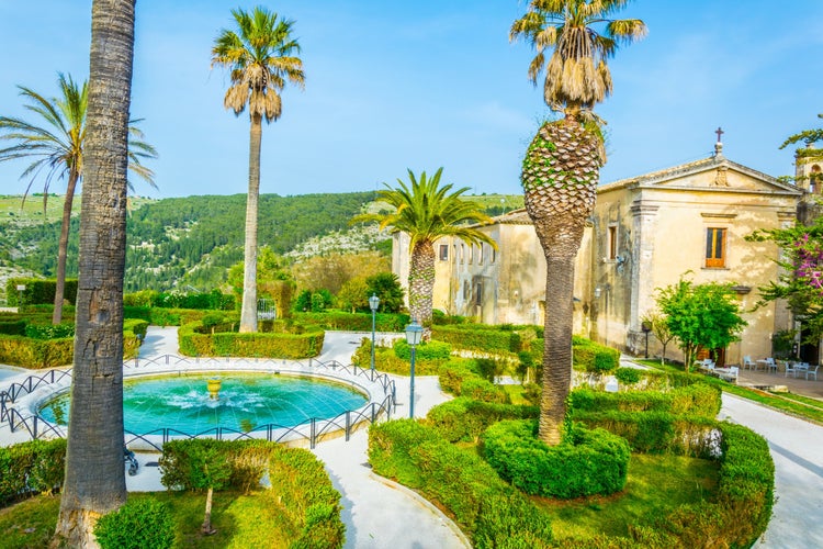 Photo of Ibleo gardens in Ragusa, Sicily, Italy.