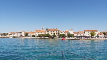 City of Zadar aerial panoramic view.