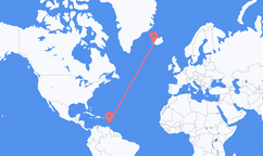 Vols de Saint Vincent, Saint-Vincent-et-les-Grenadines à Reykjavík, Islande