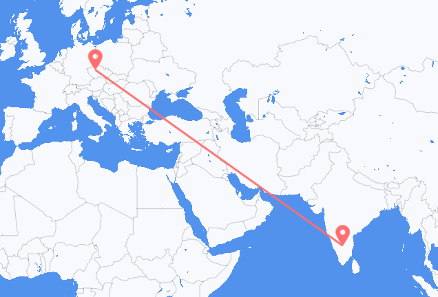 Flyg från Bangalore till Prag