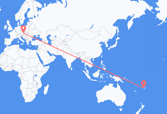 Flyreiser fra Nadi, til Vienna