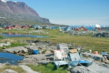 Vluchten van Qeqertarsuaq, Groenland naar Europa