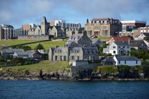 Vluchten van Lerwick, Schotland naar Europa