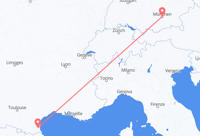 Vuelos de Múnich, Alemania a Perpiñán, Francia