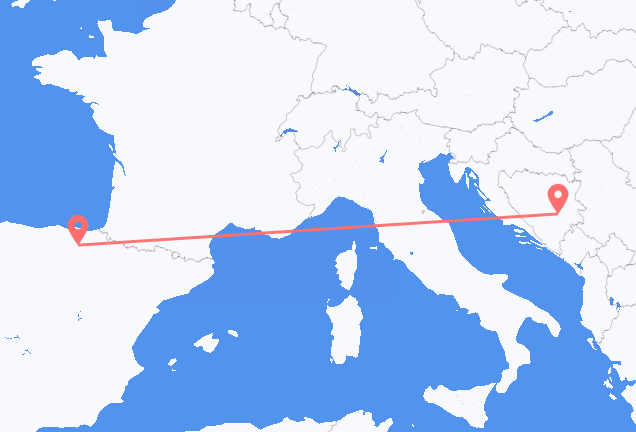 Flüge von Sarajevo, Bosnien und Herzegowina nach Vitoria-Gasteiz, Spanien