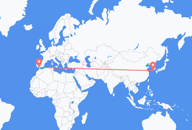 Flyreiser fra Jeju City, til Jerez