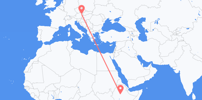 Vluchten van Ethiopië naar Oostenrijk