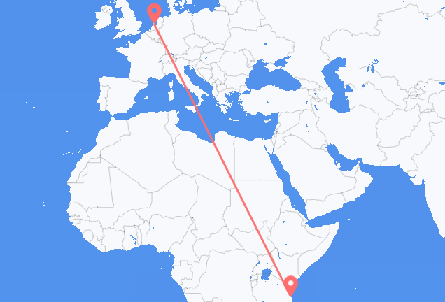 Vuelos de Dar es-Salaam a Ámsterdam