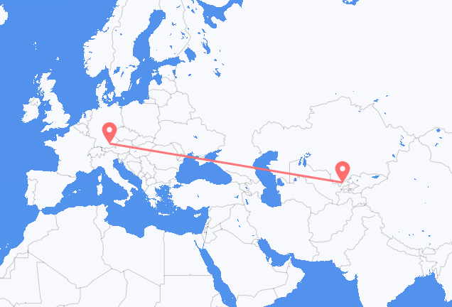 Flyg från Tasjkent till München