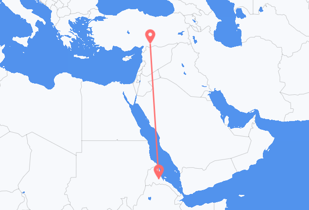 Vuelos de Asmara a Gaziantep