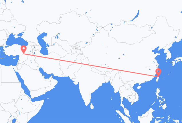 เที่ยวบินจาก ไทเป ไปยัง Sanliurfa