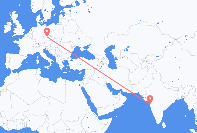 Vols de Bombay pour Prague
