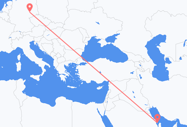 Vuelos de Isla de Baréin a Leipzig
