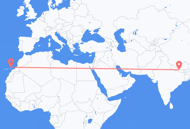 Рейсы из Катманду в Лансароте