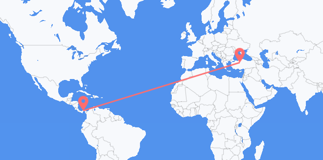 Flyg från Panama till Turkiet