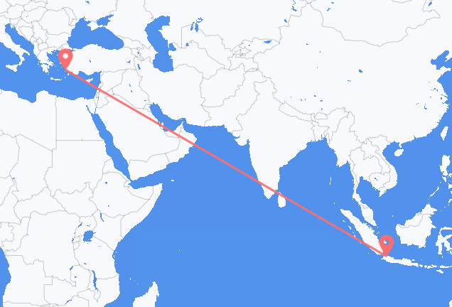 Flüge von Jakarta, nach Bodrum