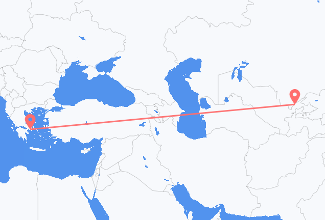 Flyg från Tasjkent till Aten