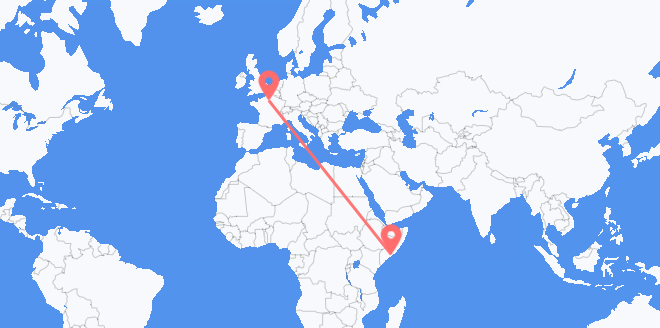 Voli dalla Somalia per la Francia